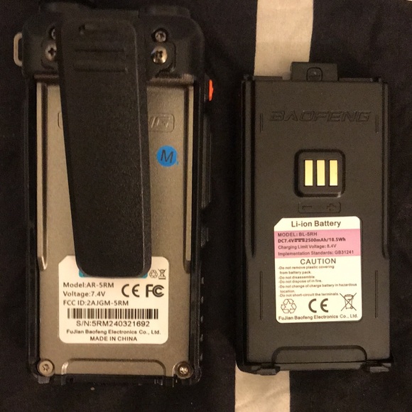 BAOFENG AR-5RM Ham Radio (Upgrade of UV-5R) Handheld Two Way Radio - Picture 4 of 6